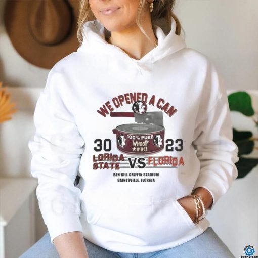 Official we Opened A Can Florida State Seminoles 30 Vs 23 Florida Gators Shirt