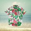 Ohio State Buckeyes Black Floral Hawaiian Shirt