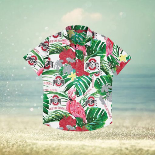 Ohio State Buckeyes Flamingo Hawaiian Shirt