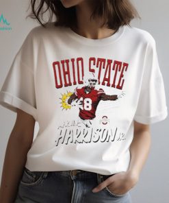 Ohio State Buckeyes Marvin Harrison Jr cartoon shirt