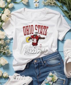Ohio State Buckeyes Marvin Harrison Jr cartoon shirt