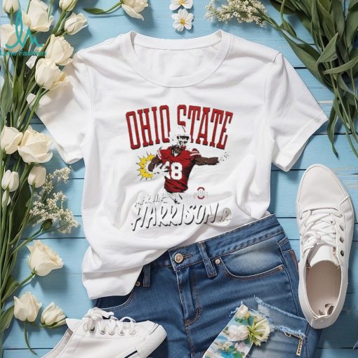 Ohio State Buckeyes Marvin Harrison Jr cartoon shirt