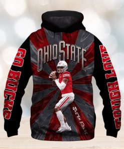 Ohio State Buckeyes Nfl Justin Fields All Over Print Hoodie