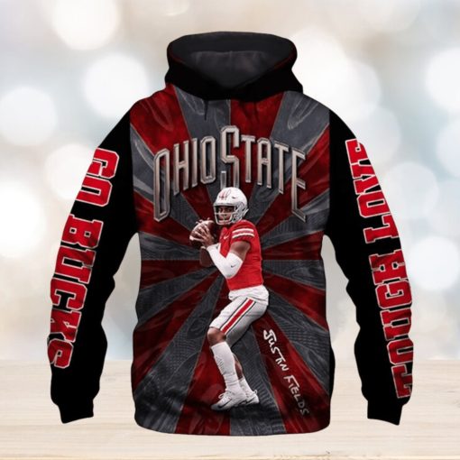 Ohio State Buckeyes Nfl Justin Fields All Over Print Hoodie
