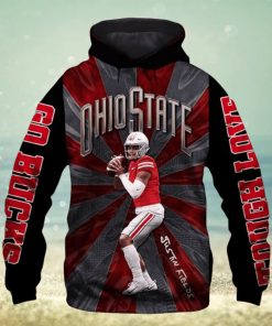 Ohio State Buckeyes Nfl Justin Fields All Over Print Hoodie