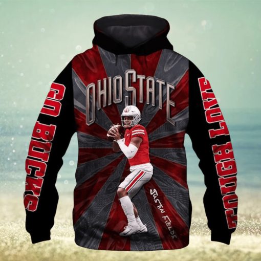 Ohio State Buckeyes Nfl Justin Fields All Over Print Hoodie