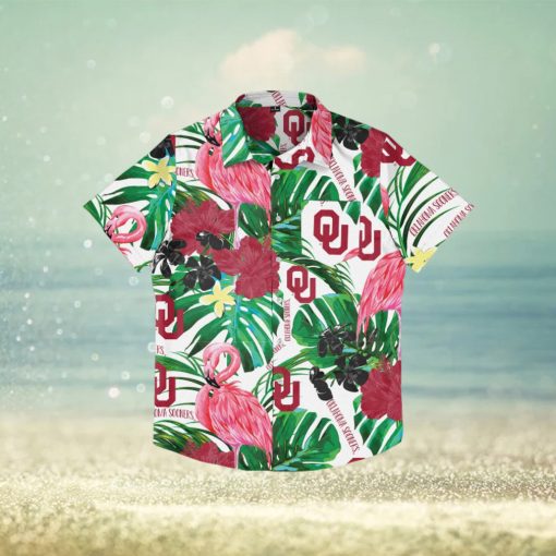 Oklahoma Sooners Flamingo Hawaiian Shirt