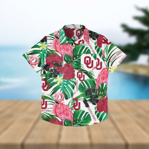 Oklahoma Sooners Flamingo Hawaiian Shirt