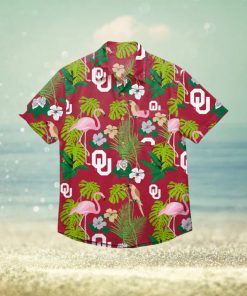 Oklahoma Sooners Floral Hawaiian Shirt