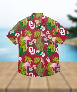 Oklahoma Sooners Floral Hawaiian Shirt