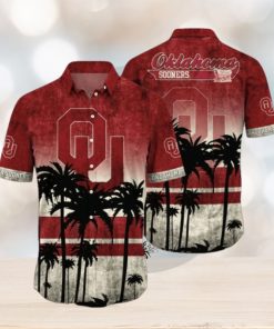 Oklahoma Sooners Logo Coconut Tropical Hawaiian Shirt Beach Gift For Fans