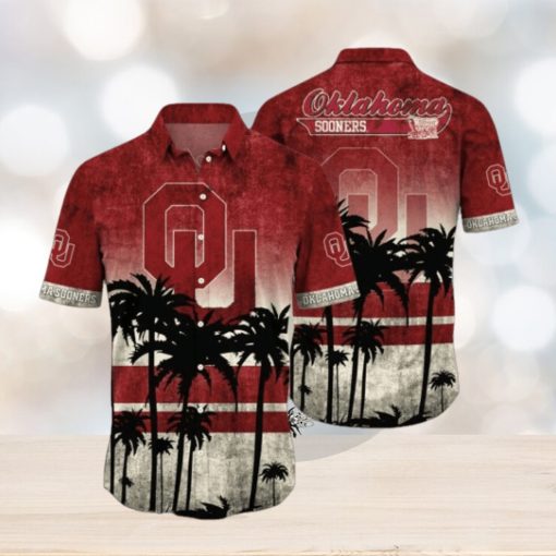 Oklahoma Sooners Logo Coconut Tropical Hawaiian Shirt Beach Gift For Fans