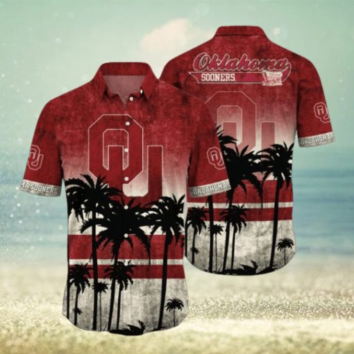 Oklahoma Sooners Logo Coconut Tropical Hawaiian Shirt Beach Gift For Fans