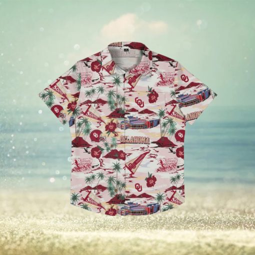 Oklahoma Sooners Thematic Stadium Print Hawaiian Shirt