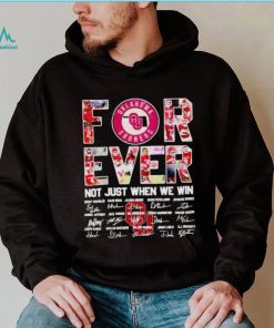 Oklahoma Sooners forever not just when we win signatures shirt