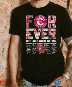 Oklahoma Sooners forever not just when we win signatures shirt
