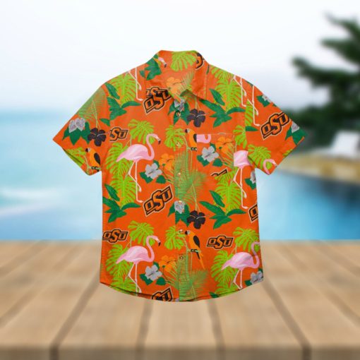 Oklahoma State Cowboys Floral Hawaiian Shirt