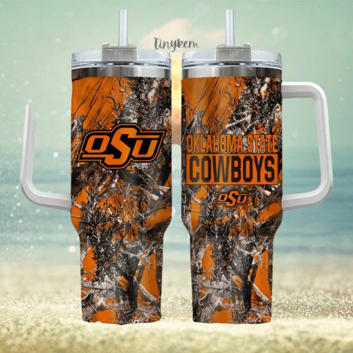 Oklahoma State Cowboys Realtree Hunting 40oz Tumbler