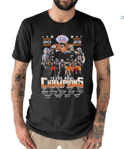 Oklahoma State Cowboys taxact texas 2023 champions signatures shirt