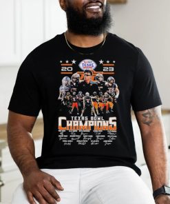 Oklahoma State Cowboys taxact texas 2023 champions signatures shirt