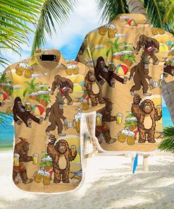 Oktoberfest Bigfoot Summer Beer Hawaiian Shirt Aloha Casual Shirt For Men And Women