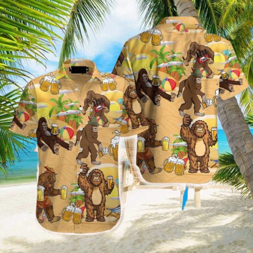 Oktoberfest Bigfoot Summer Beer Hawaiian Shirt Aloha Casual Shirt For Men And Women