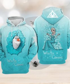 Olaf Elsa Frozen Winter Is Coming Limited Edition 3d Hoodie