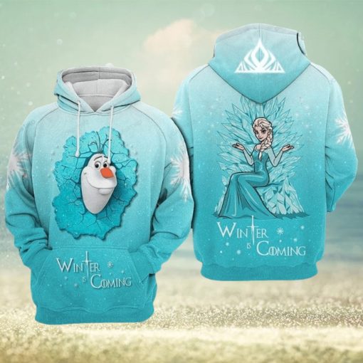 Olaf Elsa Frozen Winter Is Coming Limited Edition 3d Hoodie