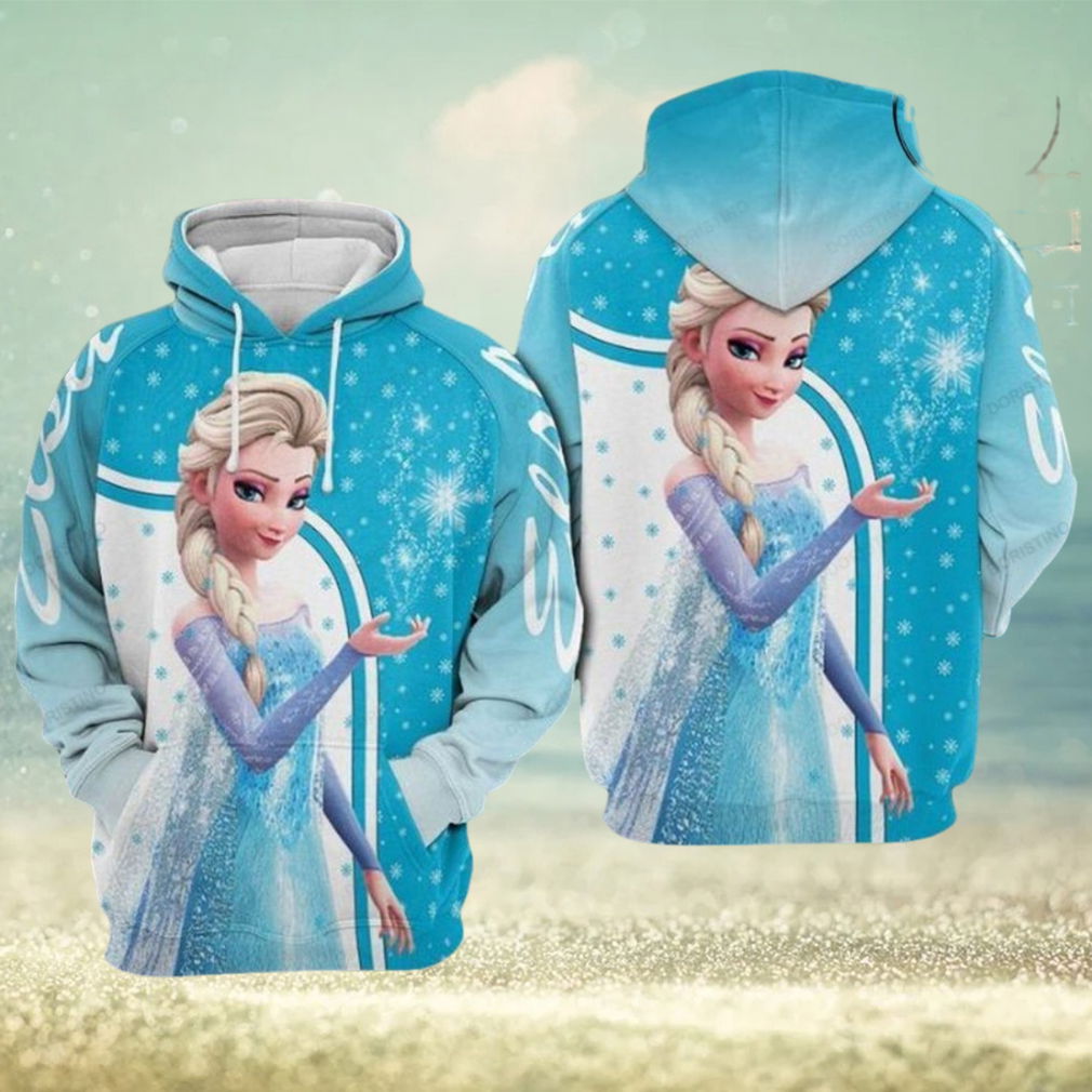 Olaf Frozen Blue And White Awesome 3D Hoodie Olaf Frozen Blue And White Awesome 3D Hoodie