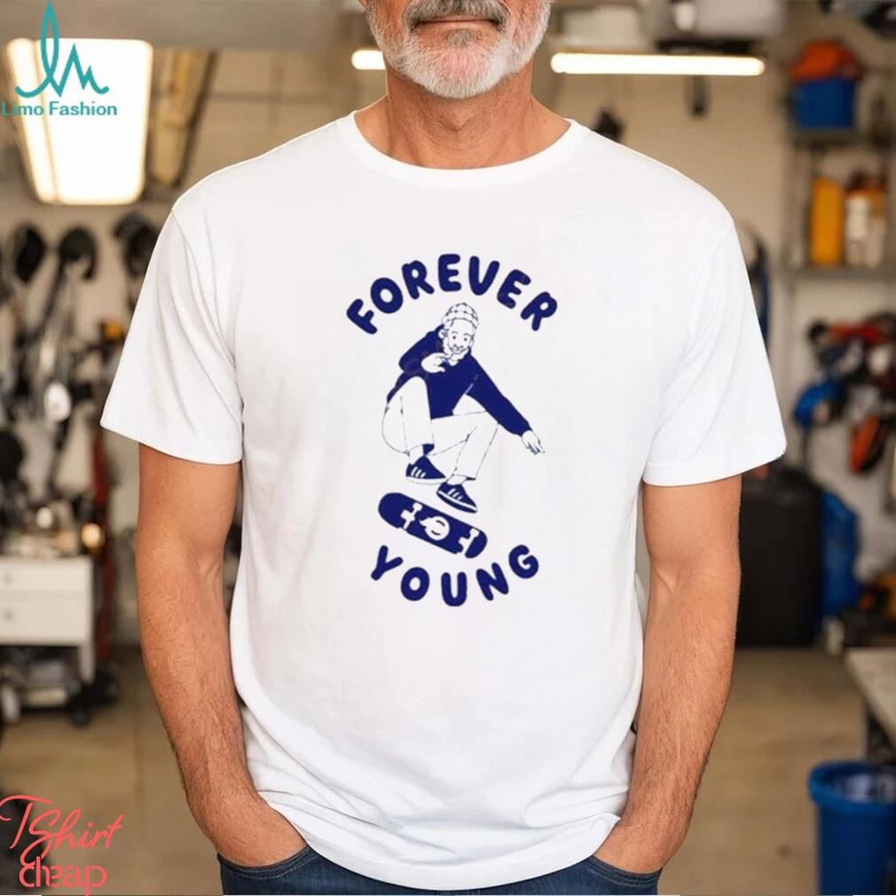 Old Man Skateboarding Forever Young Shirt Old Man Skateboarding Forever Young Shirt