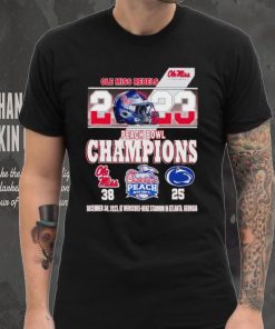 Ole Miss Rebels 2023 Peach Bowl Champions 38 25 shirt