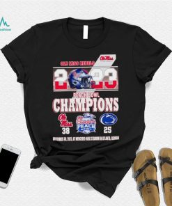 Ole Miss Rebels 2023 Peach Bowl Champions 38 25 shirt