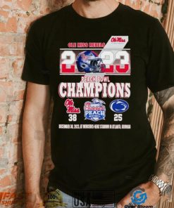 Ole Miss Rebels 2023 Peach Bowl Champions 38 25 shirt