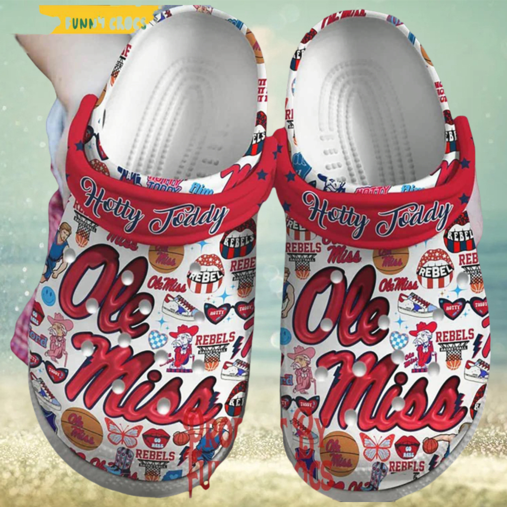 Ole Miss Rebels Hotty Toddy Crocs For Adults Ole Miss Rebels Hotty Toddy Crocs For Adults