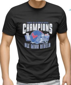 Ole Miss Rebels football chick fil a peach bowl champions shirt