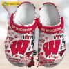 On Wisconsin Badgers Basketball Crocs For Adults