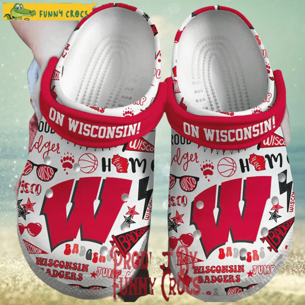 On Wisconsin Badgers Basketball Crocs For Adults On Wisconsin Badgers Basketball Crocs For Adults