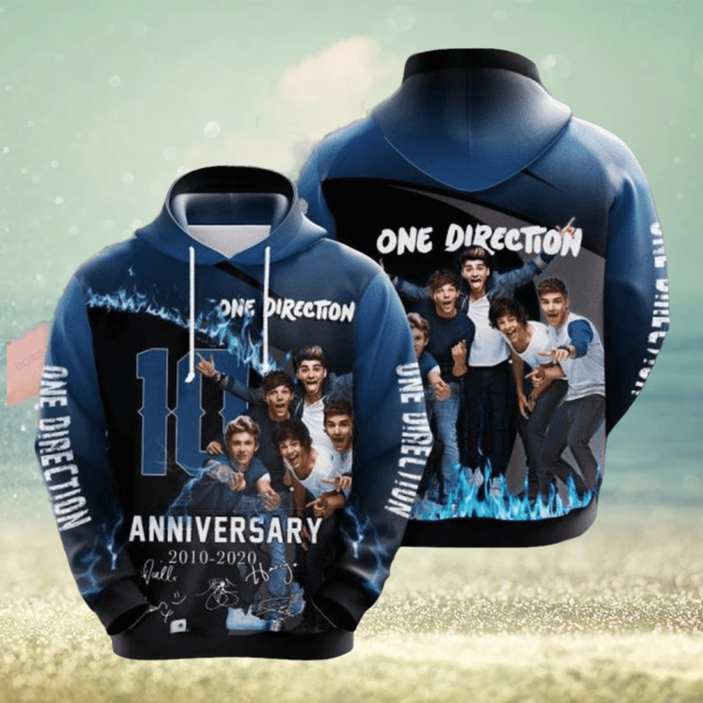 One Direction 10th Anniversary 2010 2020 Signature Design Gift For Fan Custom Ed Awesome 3D Hoodie One Direction 10th Anniversary 2010 2020 Signature Design Gift For Fan Custom Ed Awesome 3D Hoodie