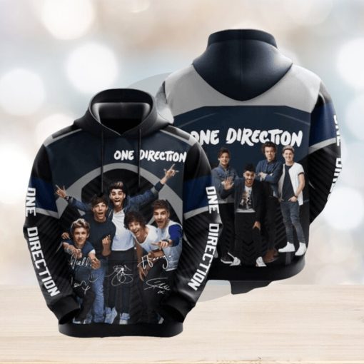 One Direction Signature Design Gift For Fan Custom Ed Awesome 3D Hoodie