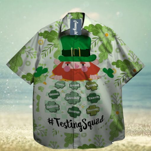 One Lucky Testing Squad St Patrick School Hawaiian Shirt