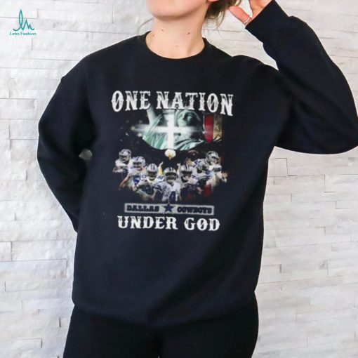 One Nation Dallas Cowboys Under God American Flag Unisex Graphic T Shirt