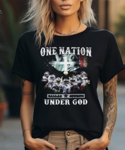 One Nation Dallas Cowboys Under God American Flag Unisex Graphic T Shirt