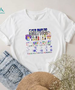 One Piece 27th anniversary 1997 2024 thank you for the memories shirt