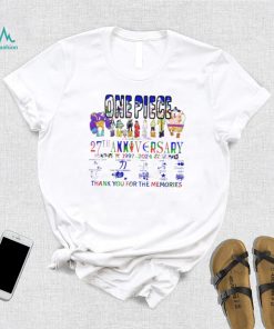 One Piece 27th anniversary 1997 2024 thank you for the memories shirt