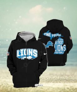 One Pride Detroit Lions All Over Printed Clothes Hoodie 3D