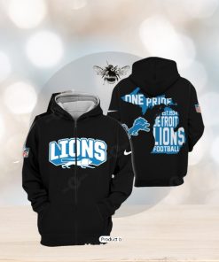 One Pride Detroit Lions All Over Printed Clothes Hoodie 3D