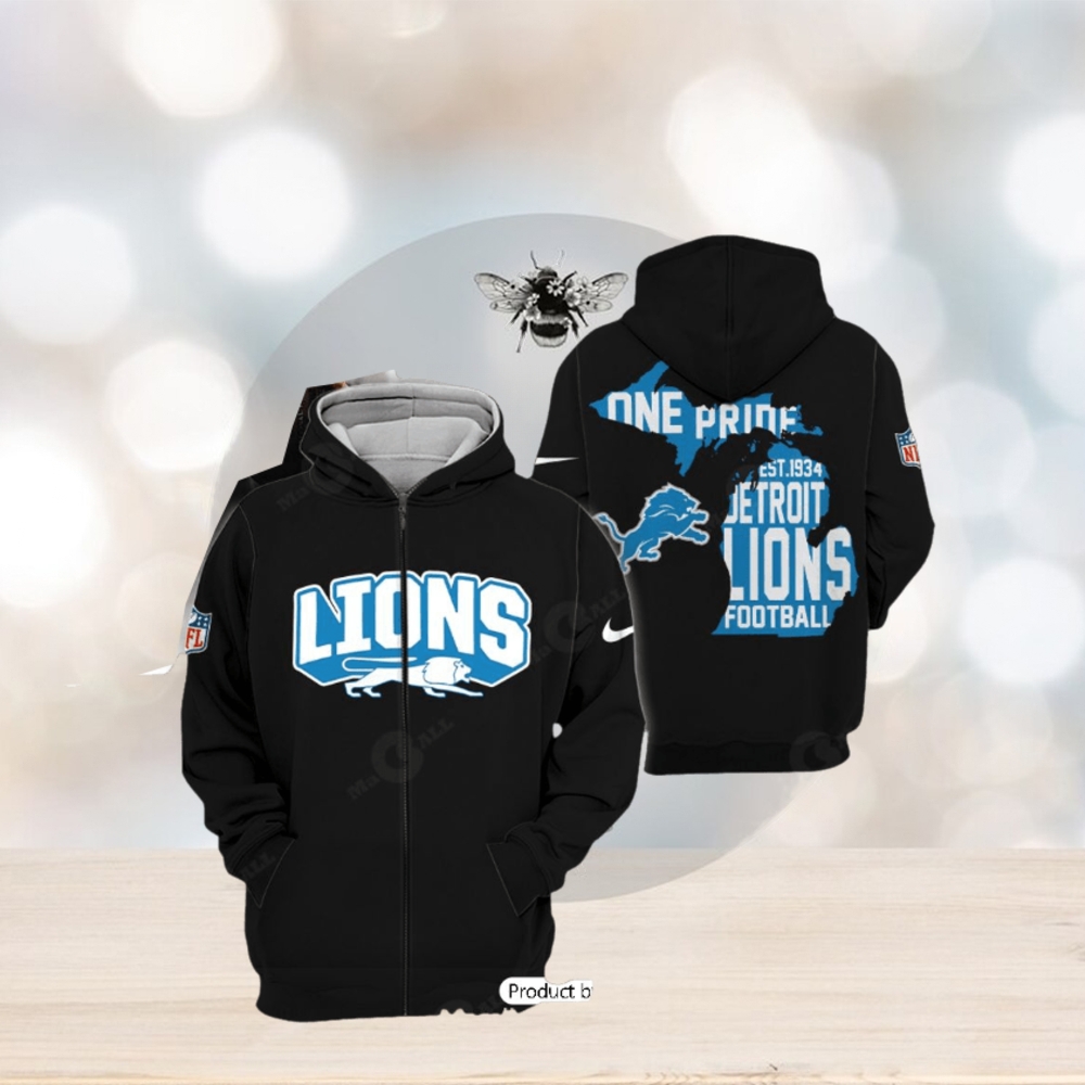 One Pride Detroit Lions All Over Printed Clothes Hoodie 3D One Pride Detroit Lions All Over Printed Clothes Hoodie 3D