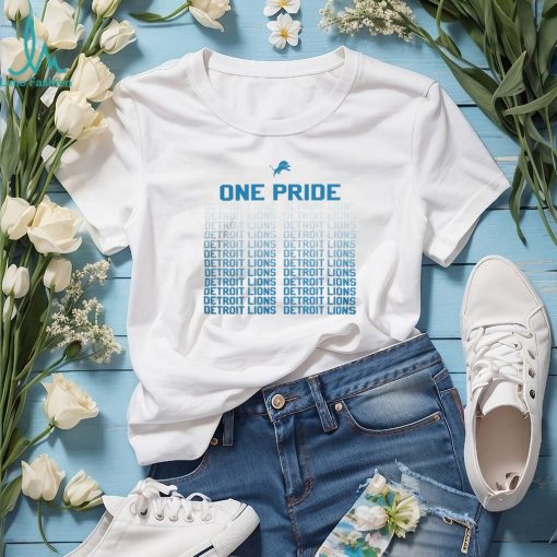 One Pride Detroit Lions Slogan 2024 Shirt