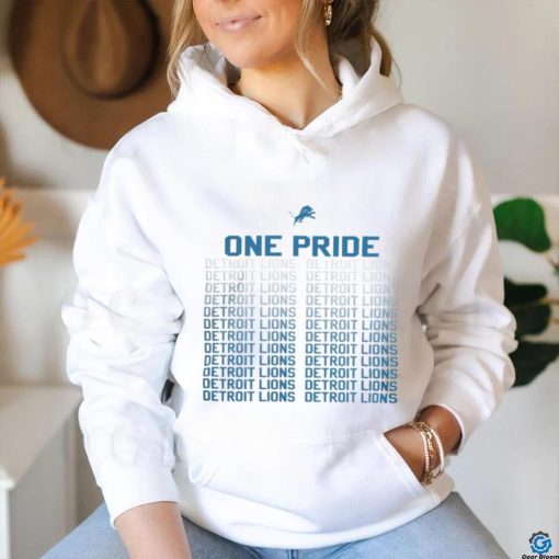 One pride Detroit Lions football logo shirt
