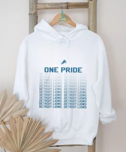 One pride Detroit Lions football logo shirt